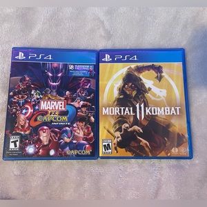 PS4 Fighting Games Bundle: Mortal Kombat and Marvel Vs Capcom